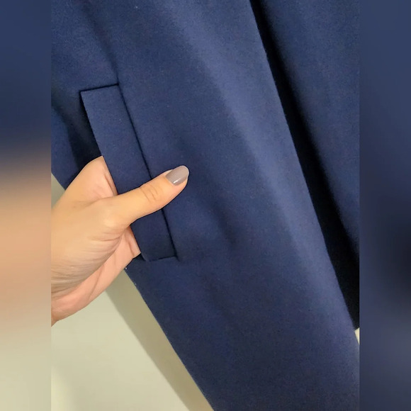 J.McLaughlin navy Leila Swing Dress in Navy Womens XS mock neck mod - Picture 6 of 12